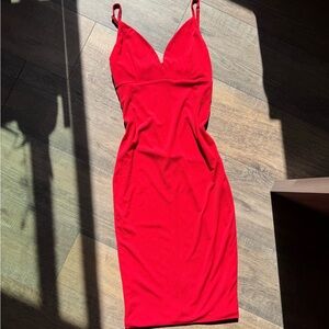Mind Code Red Bodycon Dress